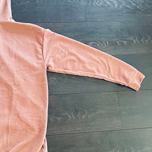 NASTY GAL Dusty Rose Oversized Sweatshirt Hoodie - Picture 9 of 11